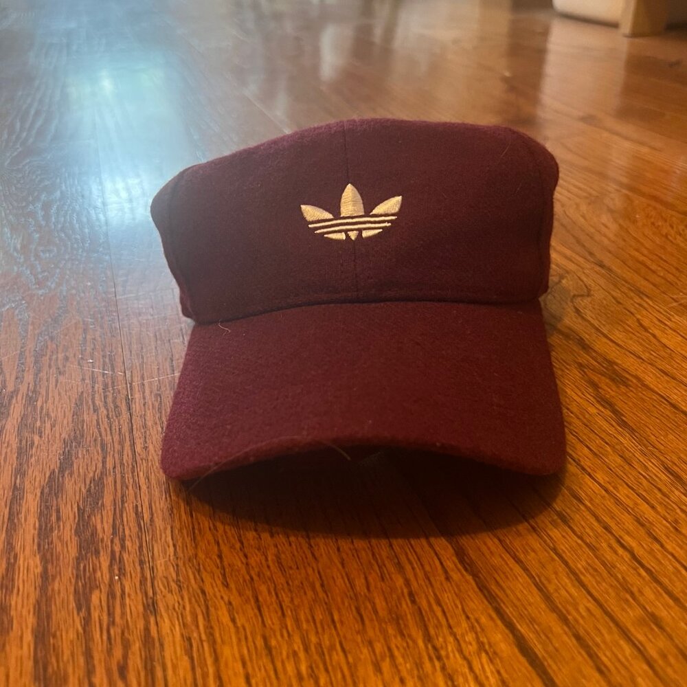 adidas Dad Hat in Burgandy